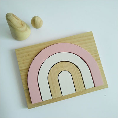 유아들 아기 목재 블럭 세트를 위한 25.5CM 3D 게임 퍼즐 블록