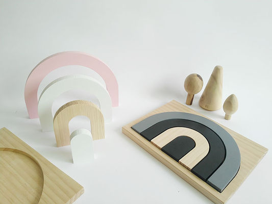유아들 아기 목재 블럭 세트를 위한 25.5CM 3D 게임 퍼즐 블록