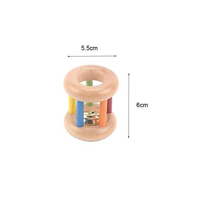 작은 종 15CM 나무로 된 음악 완구 악기 베베 탬버