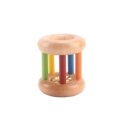 작은 종 15CM 나무로 된 음악 완구 악기 베베 탬버