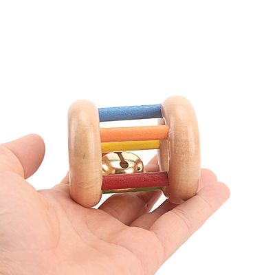 작은 종 15CM 나무로 된 음악 완구 악기 베베 탬버