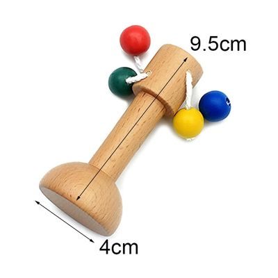 작은 종  6은 나무로 된 깨물고 노는 장난감 안전한 탬버 너도밤나무 재목 깨물고 노는 장난감으로 조금씩 움직입니다