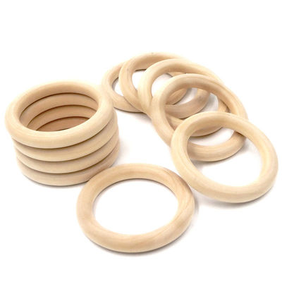 밴드 DIY 55 밀리미터 나무로 된 치생 완구 너도밤나무 재목 유아용 고무고리
