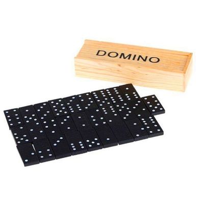 여행 게임 28Pcs 나무로 된 도미노 블록은 조기 교육에 탑승합니다