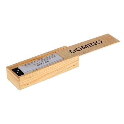 여행 게임 28Pcs 나무로 된 도미노 블록은 조기 교육에 탑승합니다