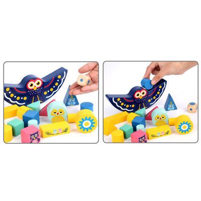 Baby Early Learning Wooden Montessori Moon Balancing Blocks
