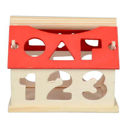 OEM Wooden Digital Number Blocks House For Developing Intelligence