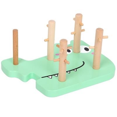 인지 악어 곰 모양 조기 교육 퍼즐