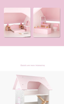 어린이를 위한 수성 코팅 미니 나무로 되는 시뮬레이션 하우스