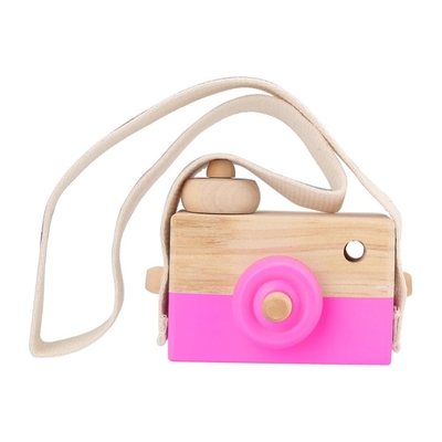 1Pc 나무로 된 유아용 완구가 선물을 키워 아이들 나무로 된 Diy 선물을 위한 카메라 나무 펜던트 몬테소리 장난감을 형성하게 하도록 합시다